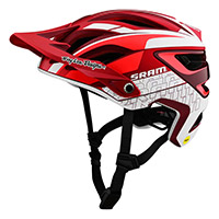 Casco Troy Lee Designs A3 Sram rosso