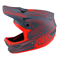 Troy Lee Designs D3 Fiberlite Spiderstripe jaune