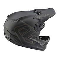 Casco Troy Lee Designs D3 Fiberlite Mono negro - 2