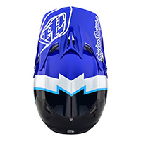 Troy Lee Designs D3 Fiberlite Volt Helmet Blue - 3