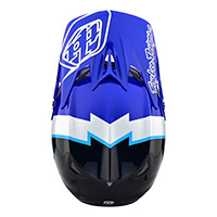 Casque Troy Lee Designs D3 Fiberlite Volt bleu - 3