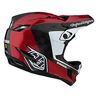 Troy Lee Designs D4 Carbon Corsa Sram Helmet Red - 2