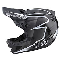 Casco Troy Lee Designs D4 Carbon Lines rojo