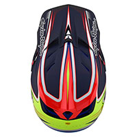 Troy Lee Designs D4 Carbon Lines Helmet Red - 3