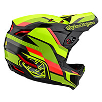 Casco Troy Lee Designs D4 Carbon Omega amarillo - 3