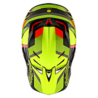 Troy Lee Designs D4 Carbon Omega Helm gelb - 4