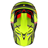 Casco Troy Lee Designs D4 Carbon Omega amarillo - 4