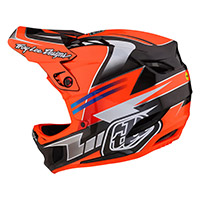 Casque Troy Lee Designs D4 Carbon Saber rouge - 2