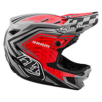 Troy Lee Designs D4 カーボン Sram ヘルメット レッド