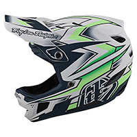 Casco Troy Lee Designs D4 Composite Volt Bianco - img 2