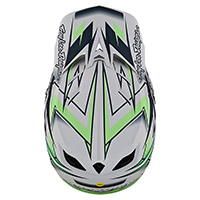 Troy Lee Designs D4 コンポジット ボルト ヘルメット ホワイト - 4