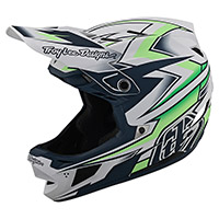 Troy Lee Designs D4 コンポジット ボルト ヘルメット ホワイト