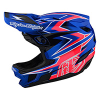 Casque Troy Lee Designs D4 Composite Volt Bleu