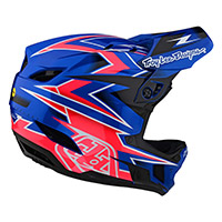 Troy Lee Designs D4 Composite Volt Helmet Blue - 3