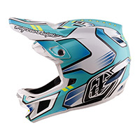 Troy Lee Designs D4 Composite Crest Real Helmet teal