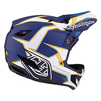 Casque Troy Lee Designs D4 Composite Matrix Bleu