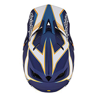 Casco Troy Lee Designs D4 Composite Matrix azul - 3