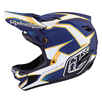 Troy Lee Designs D4 コンポジット マトリックス ヘルメット ブルー