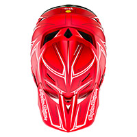 Troy Lee Designs D4 Composite Pinned Helmet Red - 3