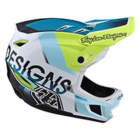 Troy Lee Designs D4 Composite Qualifier White Green - 2