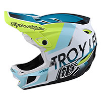 Troy Lee Designs D4 Composite Qualifier bianco verde