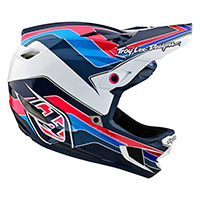 Casco Troy Lee Designs D4 Polyacrylite Block azul - 2