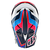 Troy Lee Designs D4 ポリアクリライト ブロック ヘルメット ブルー - 4