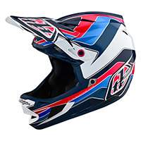 Troy Lee Designs D4 Polyacrylite Block Helm rot