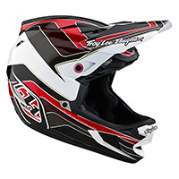 Casco Troy Lee Designs D4 Polyacrylite Block Rosso - img 2