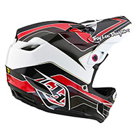 Troy Lee Designs D4 Polyacrylite Block Helmet Red - 3