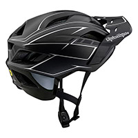 Troy Lee Designs Flowline Pinstripe Helmet Black - 2