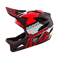 Troy Lee Designs Stage Sram V.24 ヘルメット レッド - 2