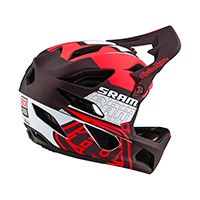 Troy Lee Designs Stage Sram V.24 ヘルメット レッド - 3