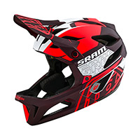 Casque Troy Lee Designs Stage Sram V.24 rouge