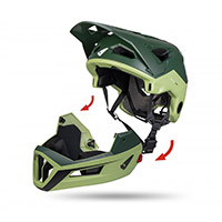 Ufo Defcon Two Enduro Helmet Green - 2