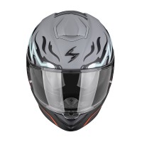 Casco Scorpion Exo 530 Air Jsk 97 Grigio Rosso Opaco - img 2