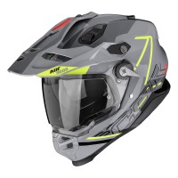 Casque Scorpion ADF-9000 Air Summit argent jaune