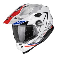 Casque Scorpion ADF-9000 Air Summit blanc rouge