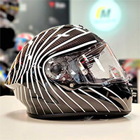 Bell Race Star Dlx Wave Helmet Black White - 2