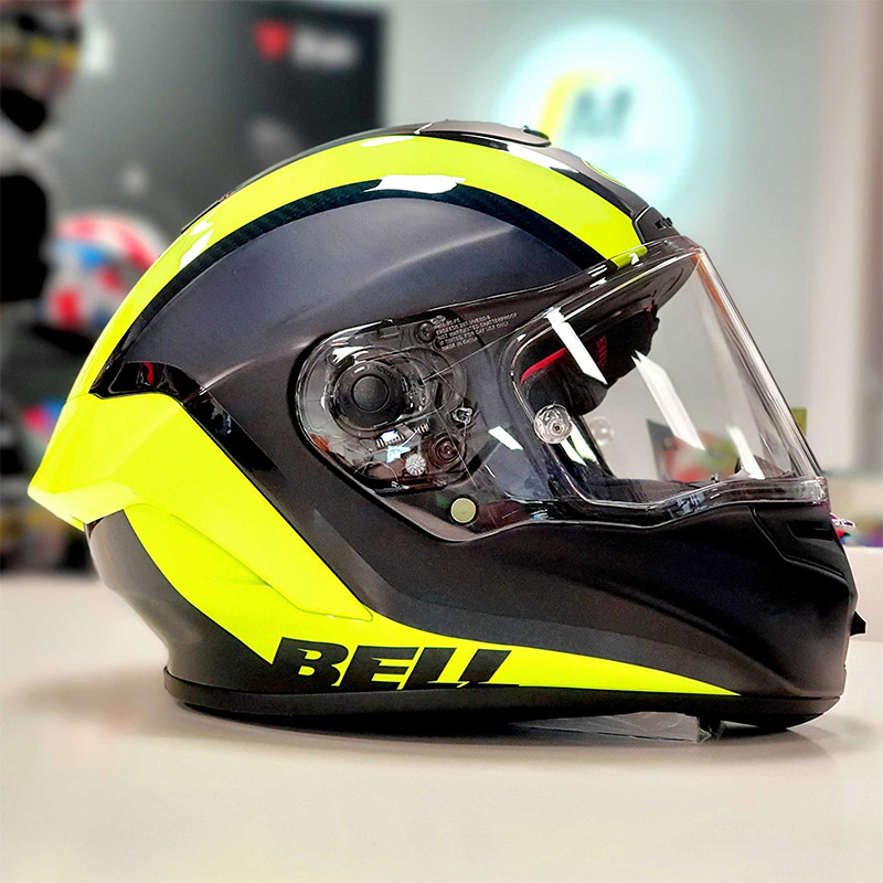 Bell Race Star Dlx Tantrum 2 Helmet Black Yellow - 2