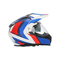 Casco Acerbis Flip FS-606 2206 blanco azul rojo