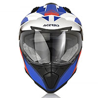 Casco Acerbis Flip Fs-606 Bianco Blu Rosso