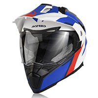 Casco Acerbis Flip Fs-606 Bianco Blu Rosso