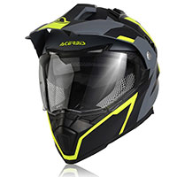 Casco Acerbis Flip Fs-606 Nero Grigio Giallo
