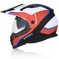 Casco Moto Acerbis Reactive Graffix Rosso Bianco