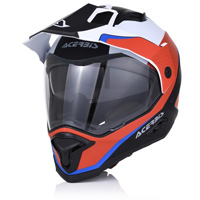 Casco Moto Acerbis Reactive Graffix Rosso Bianco
