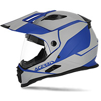 アセビス リアクティブ グラフフィックス VTR ヘルメット グレー ブルー