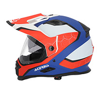 Casco Acerbis Reactive 2206 Bianco Blu Rosso