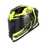 Acerbis X-Way Graphic Helmet yellow fluo