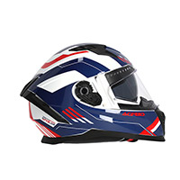 Casco Acerbis X-Way Graphic blanco azul rojo